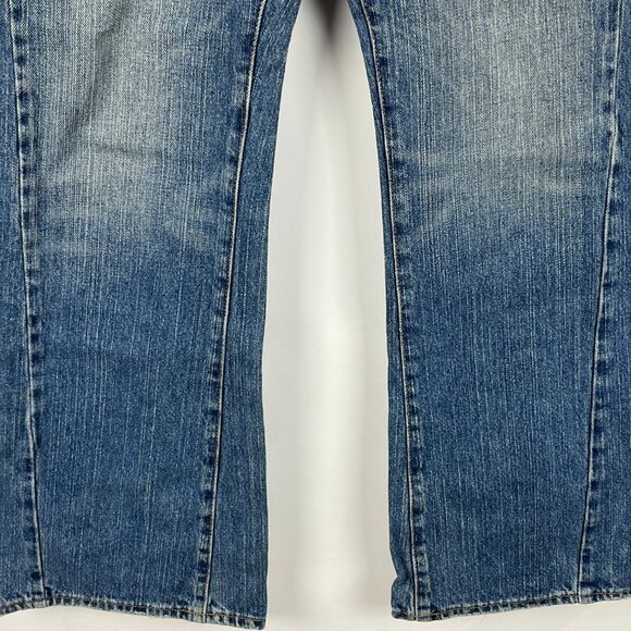 Guess Jeans Size 31 Inseam 30 Rise 10 Blue Bootcut 5 Pocket Design Cotton - Picture 4 of 9